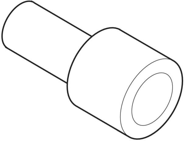 Geberit Drückerknopf, zu WC-Steuerung mit 242354001 pneumatischer Spülauslösung
