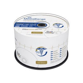 MediaRange Medical Line CD-R 700mb/80min 48x speed Cake, 50Stück