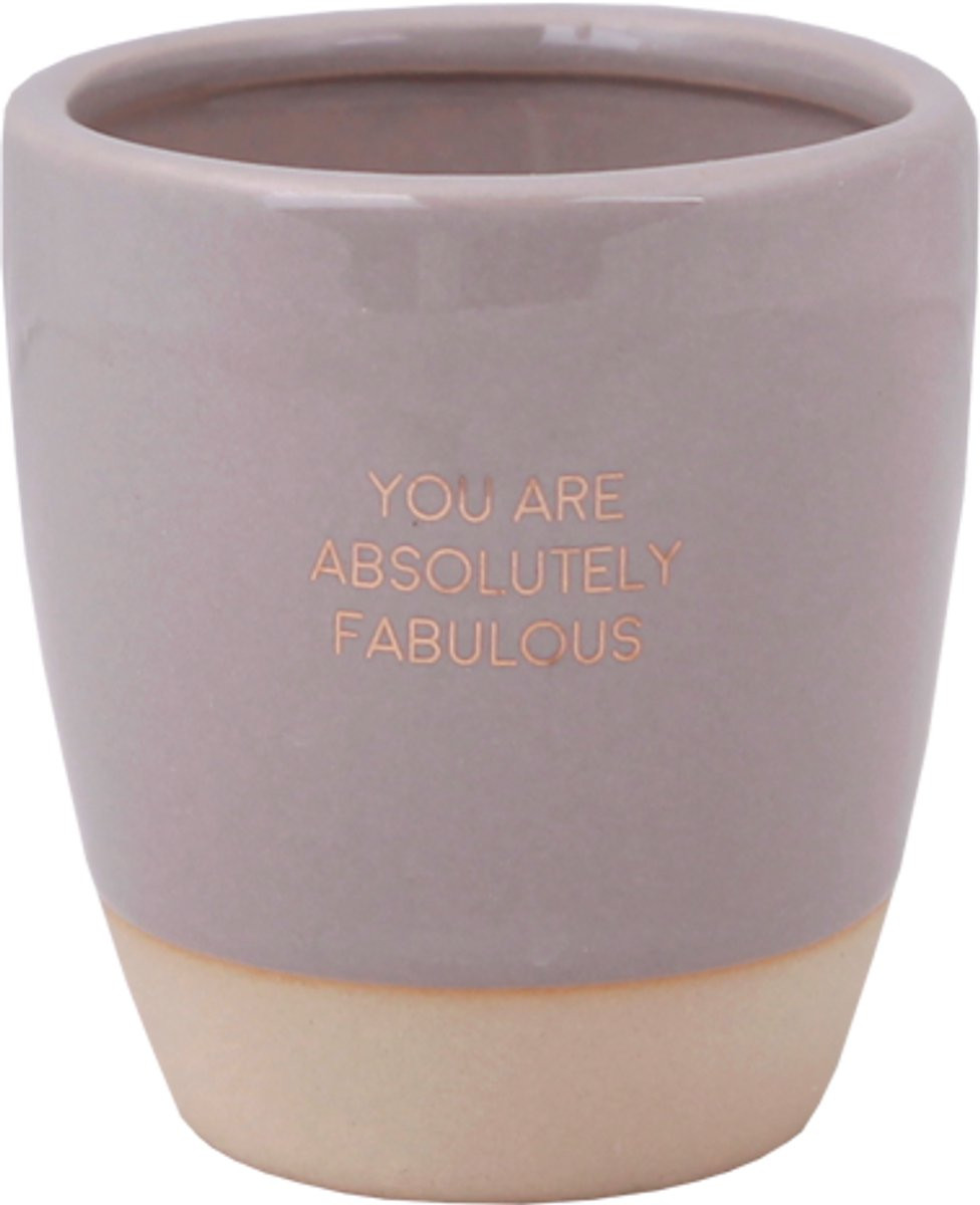 My Flame Lifestyle Sojakaars in koffiekop - YOU ARE ABSOLUTELY FABULOUS - Geur: Coffee kissed spice - D7 x H8 cm