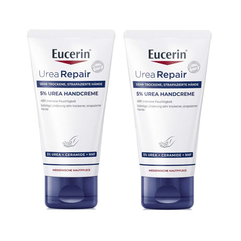 2x Eucerin UreaRepair Plus Handcreme 5% 2x75 ml Creme