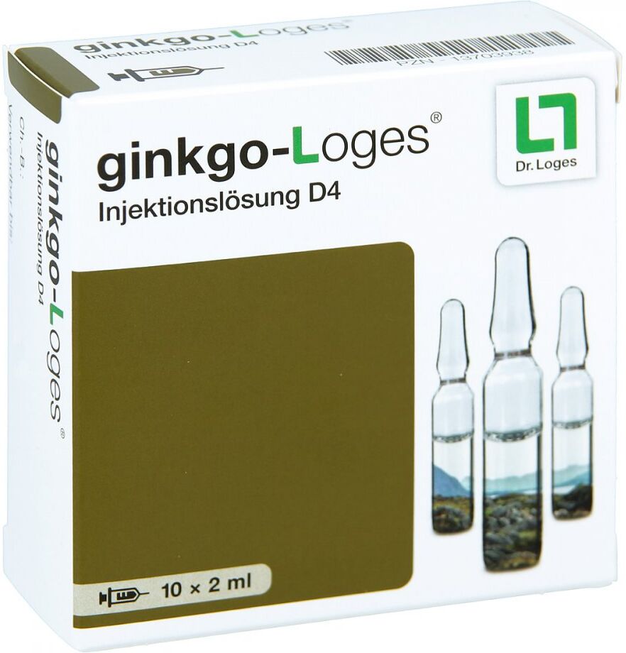 Ginkgo-Loges Injektionslösung D4 Ampullen