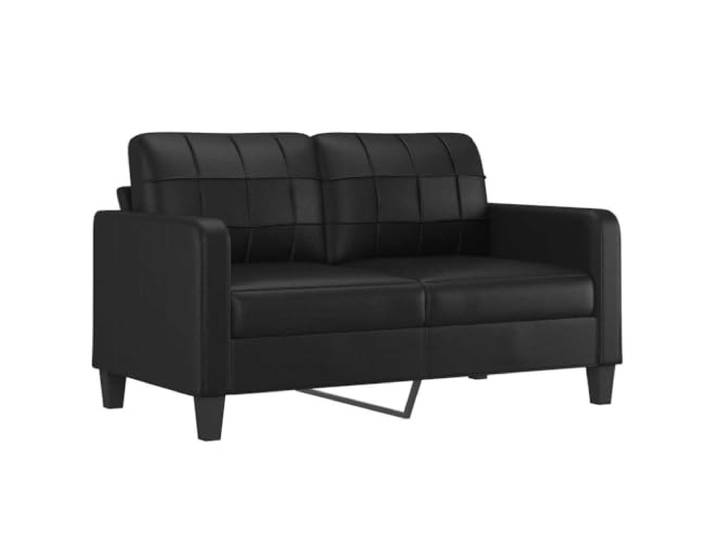 vidaXL 2-Sitzer-Sofa Schwarz 140 cm Kunstleder
