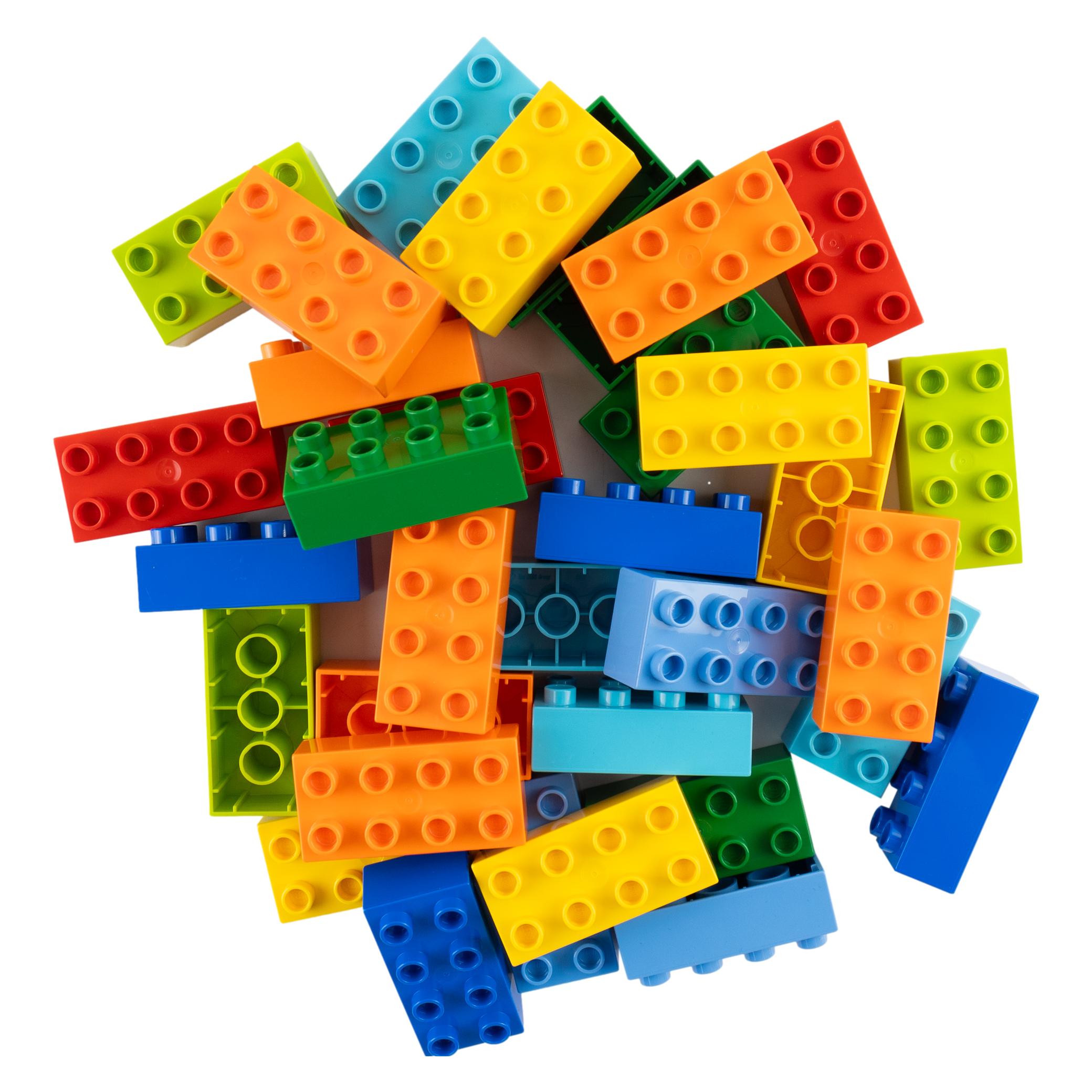 LEGO 200 bunt gemischte 2x4 Bausteine fuer Motoriktraining, Kognition und Teilhabe - 3011 (3011) (3011)