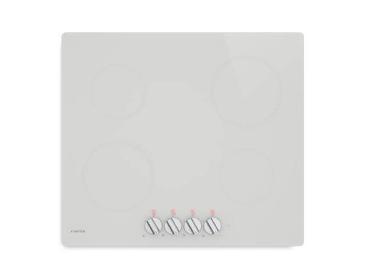 Klarstein Kochheld Induktionskochfeld 60 cm - 4-Zonen, 7000W Boost, Drehknopf, Glaskeramik, Restwärmeanzeige & Überhitzungsschutz, Kochfeld Induktion, Schwarz