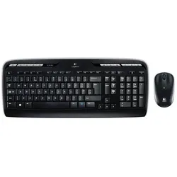 Logitech MK330 (US, Kabellos), Tastatur, Schwarz
