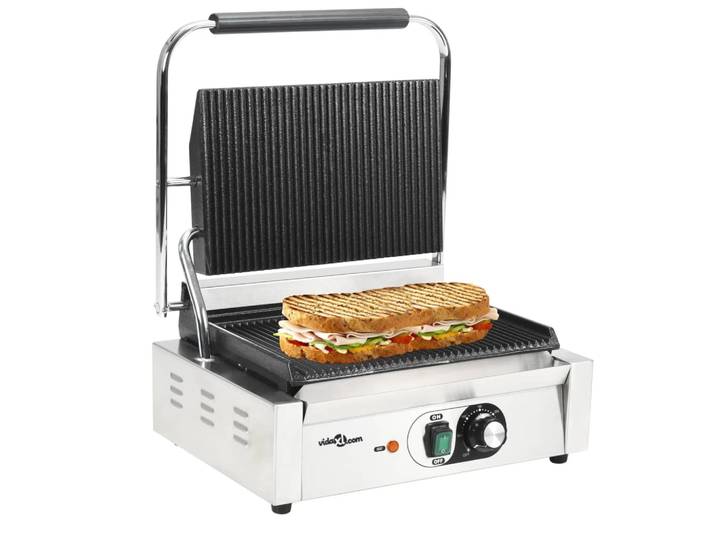 Grill Rainuré Pour Panini 2200 W 43x30\,5x20 Cm - Vidaxl