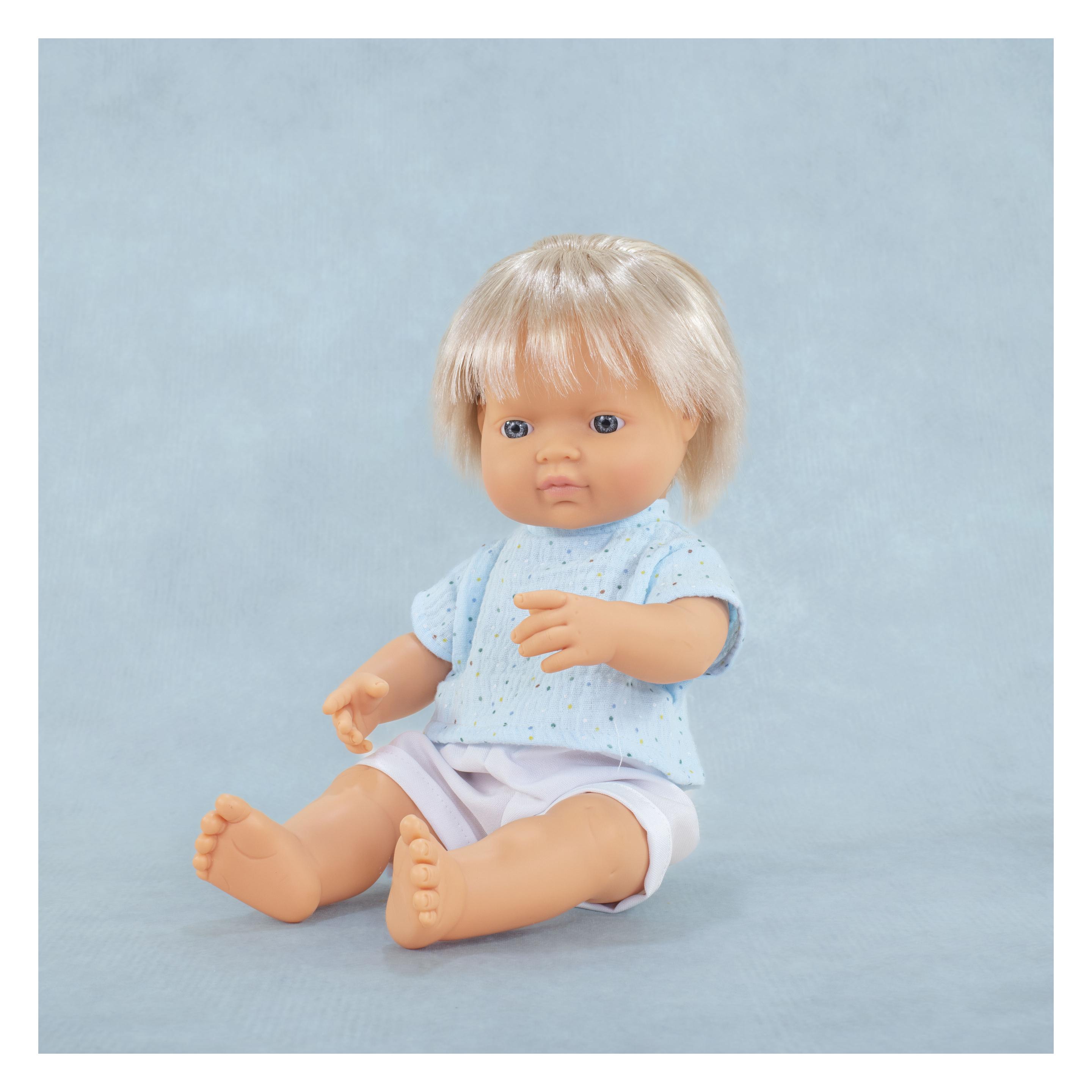 Miniland Puppe Junge Blond 38cm Mf&M (MLB33201)