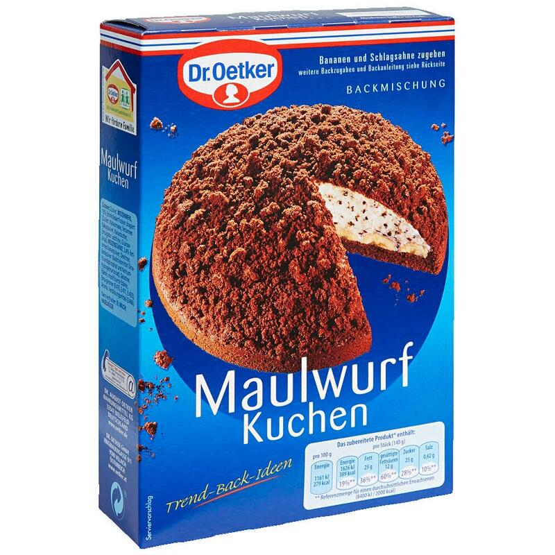Dr. Oetker Maulwurf Kuchen Backmischung 435,0 g 130564009