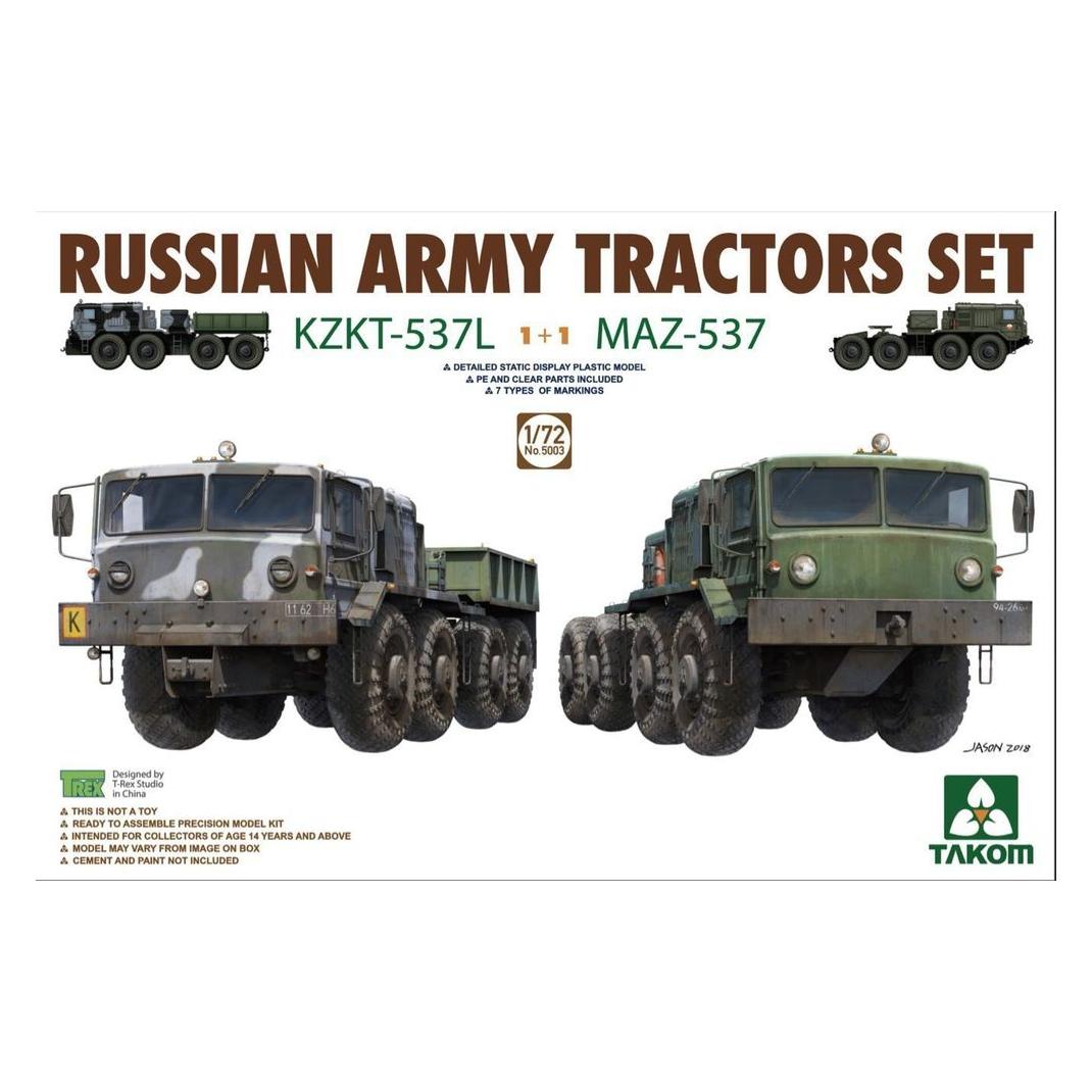 Takom Russian Army Tractors KZKT-537L & MAZ537 1+1 (TAK5003)