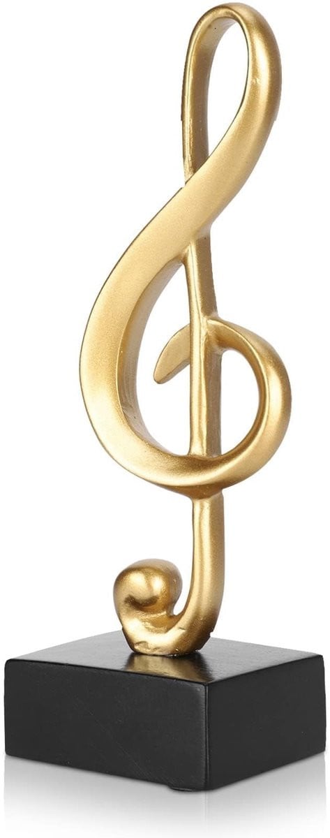 VT Goods Muzieksculptuur Decoratie Figuur Goud/Zwart Tafeldecoratie voor Woonkamer of Kantoor