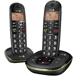 Doro PhoneEasy 105WR Duo, Telefon, Schwarz