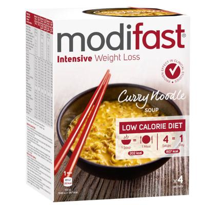 Modifast Curry Noedelsoep 4x55 g Beutel