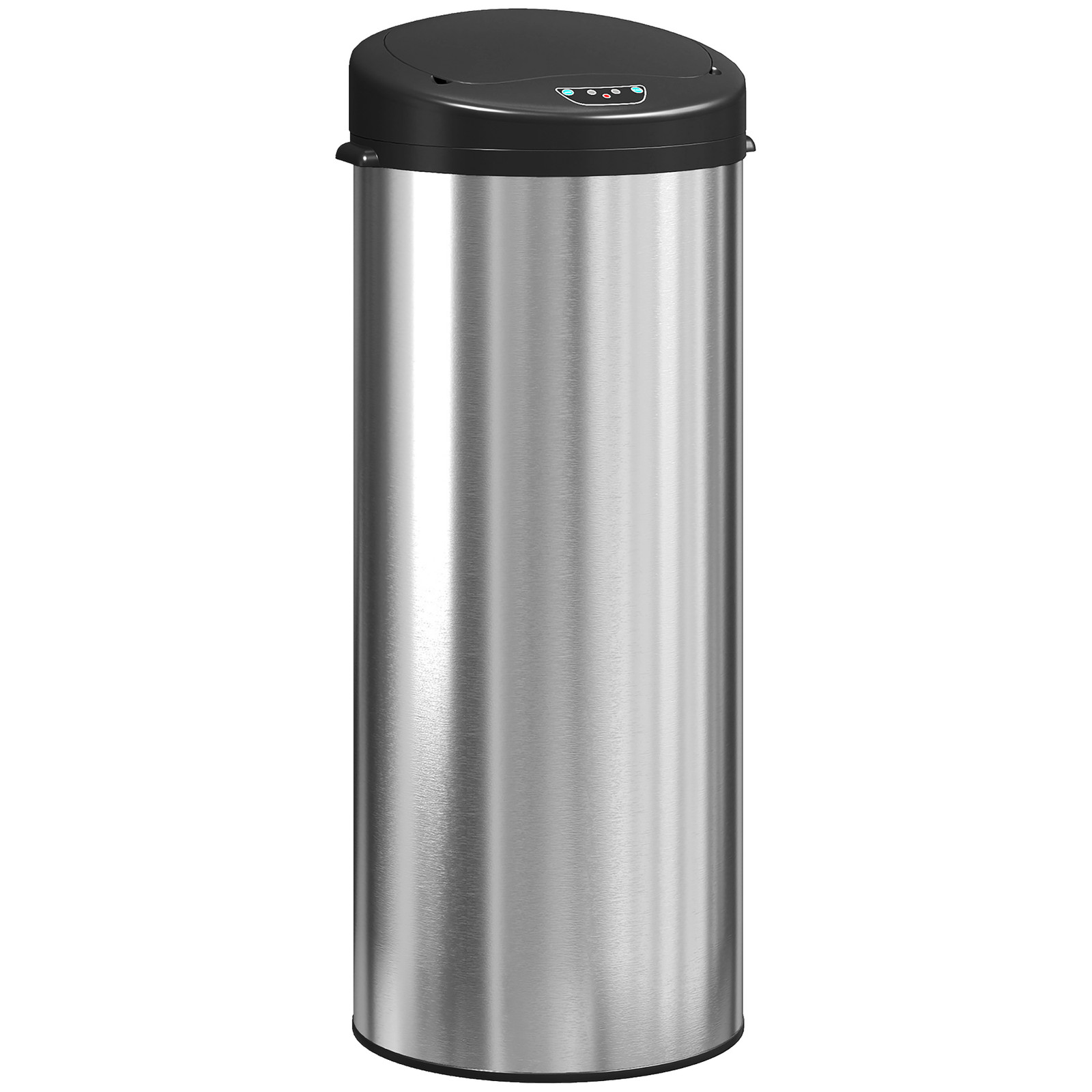 HOMCOM Sensor prullenbak 55 L contactloze afvalbak van RVS met soft-close deksel voor keuken en sportschool