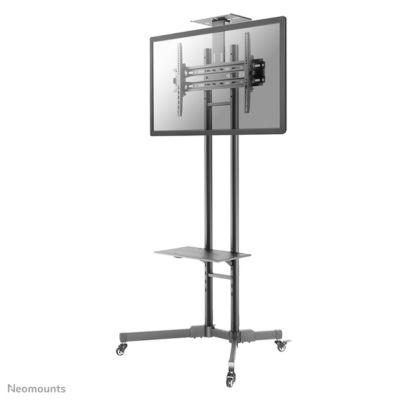 Monitorständer Neomounts® by Newstar NM-M1700BLACK, mobil, für 1 Flachbild-Display bis 75"/bis 50 kg, höhen-/tiefenverstellbar, Kabelführung, schwarz