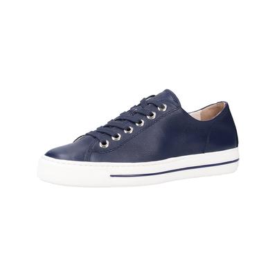 Sneaker PAUL GREEN "Paul Green Sneaker Glattleder", Damen, Gr. 44, blau (blau space), Glattleder, Schuhe Sneaker