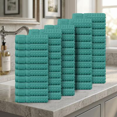 Home Weavers Inc Home Weavers Willow Collection 630GSM Cotton Zero Twist Super Absorbent Wash Cloth - 13x13