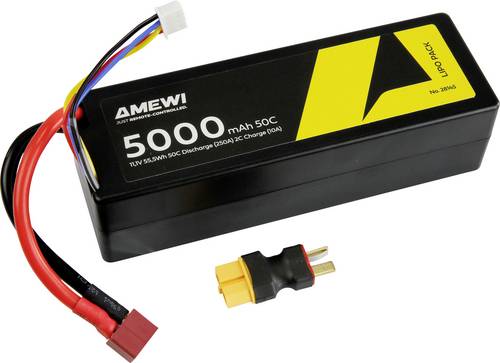 Amewi Modellbau-Akkupack (LiPo) 11.1V Hardcase T-Buchse Zellen-Zahl 3