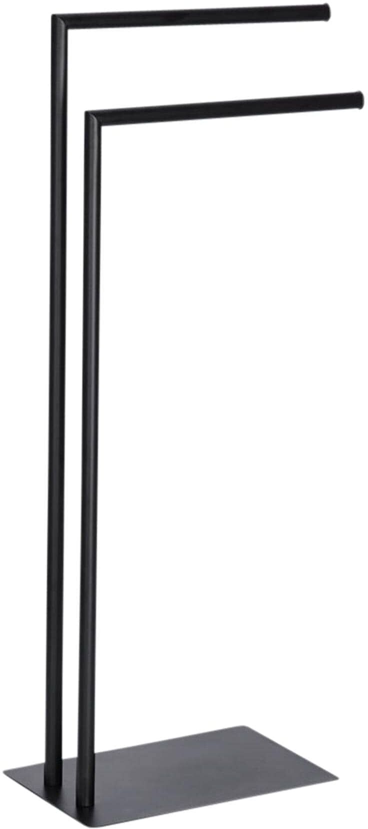 Handtuchhalter ZELLER PRESENT "34 x 20 x 82 cm, Schwarz", schwarz, B:34cm H:82cm T:20cm, Metall, Handtuchhalter, Handtuchhalter schwarz Einheitsgröße