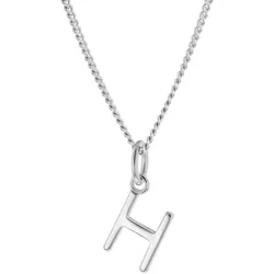 trendor 15210-H Damen-Kette mit Buchstabe H Anhänger Silber 925, 40 cm