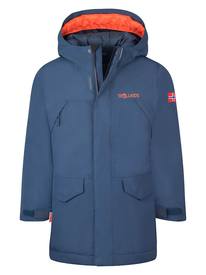 Trollkids Parka "Harstad" in Dunkelblau - 116
