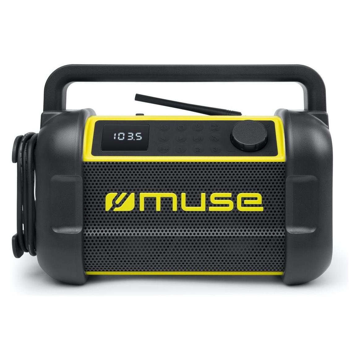 Muse M-928 BTY Jobsite Radio speaker, Black/Yellow (FM, Bluetooth, NFC) (M-928 BTY)