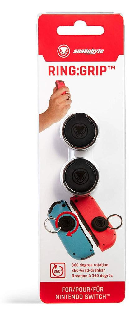 Snakebyte RING:GRIP Controller grip, Zwart/Zilver, B: 200 mm, D: 60 mm, H: 15 mm