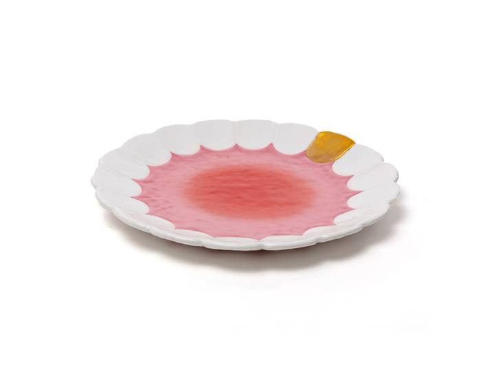 Seletti - Assiette de présentation Holy Smokes - Rose - Céramique - Designer Studio Job