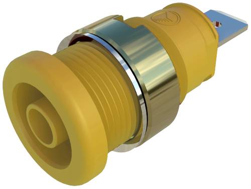 Hirschmann Test & Measurement SEB 2620 F6,3 Ni gelb Sicherheits-Einbaubuchse Gelb 1St.