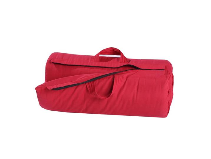 Matelas futon coton + fibres voyage rouge 70x190