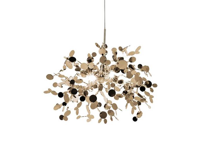 TERZANI lampe à suspension ARGENT Ø 40 cm (Champagne - Métal)