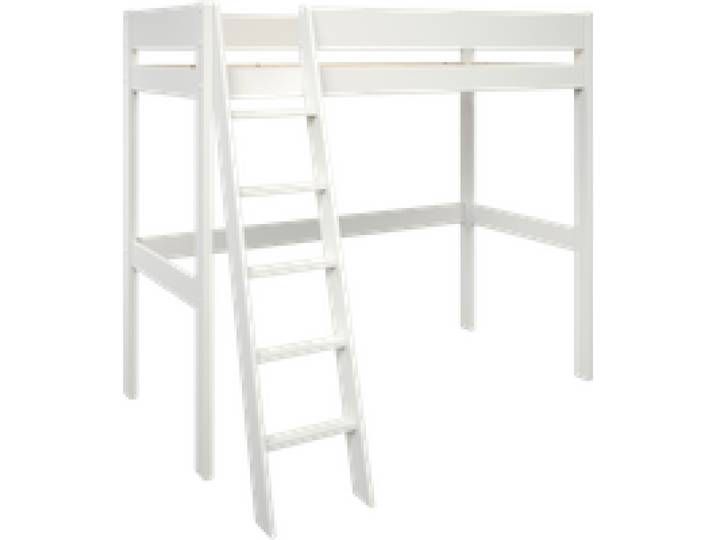 Lit mezzanine 90 x 190 cm bois massif avec bureau en option Timon