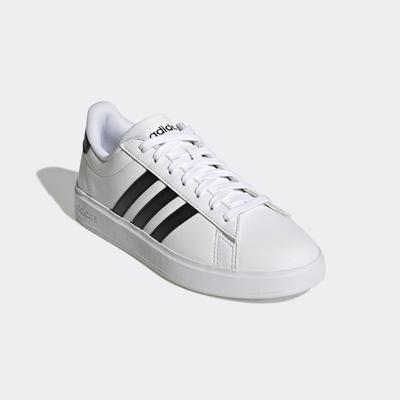 Sneaker ADIDAS SPORTSWEAR "GRAND COURT CLOUDFOAM LIFESTYLE COURT COMFORT", Damen, Gr. 41, schwarz-weiß (cloud weiß, core schwarz, core schwarz), Synthetik, Schuhe Sneaker, Design auf den Spuren des adidas Superstar