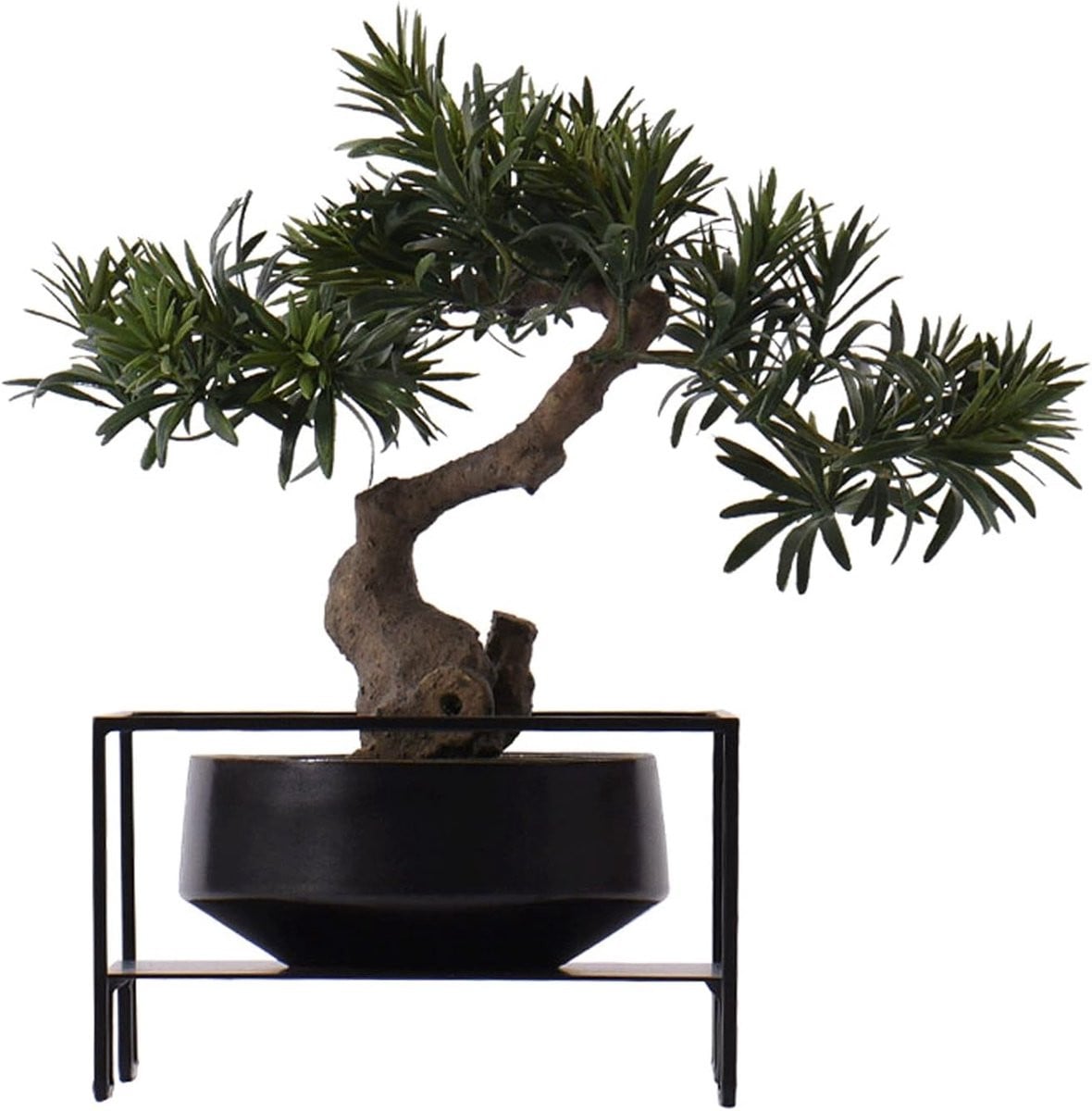 Groene Kunstboom Bonsai met Metalen Frame - 35 x 36 cm