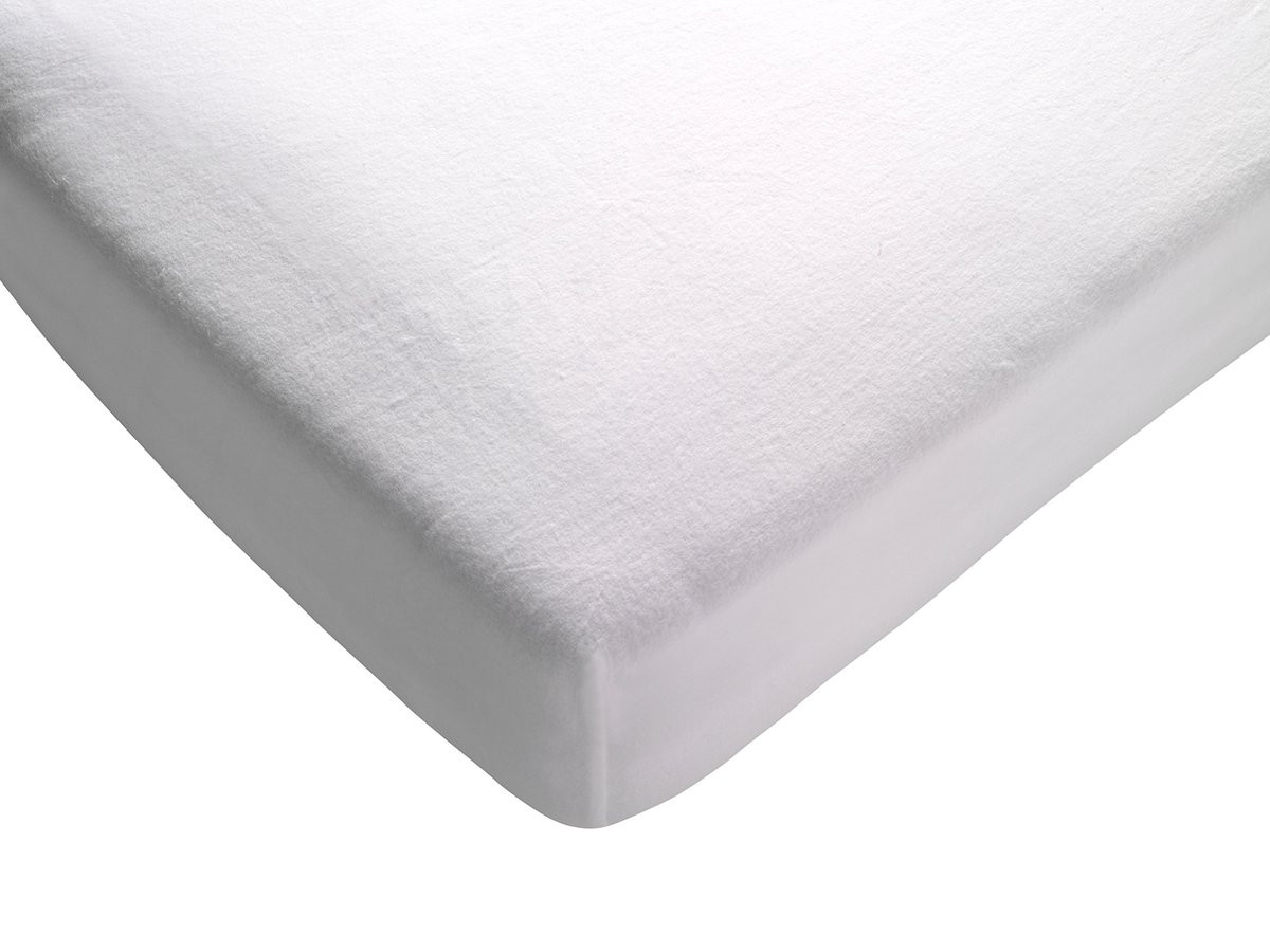 Polydaun Molton Hoeslaken voor Topmatras, Wit, 180 x 220 cm
