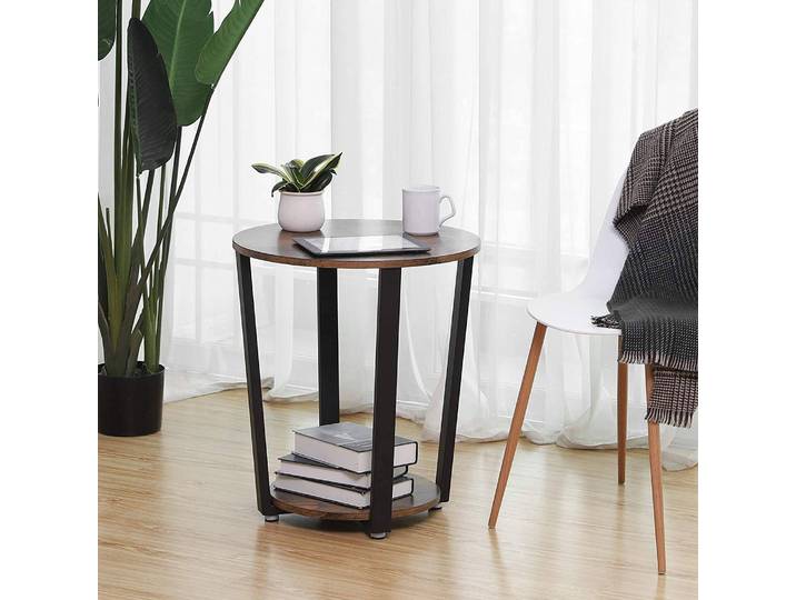 Bout de canapé Hexton Ø 50cm Marron