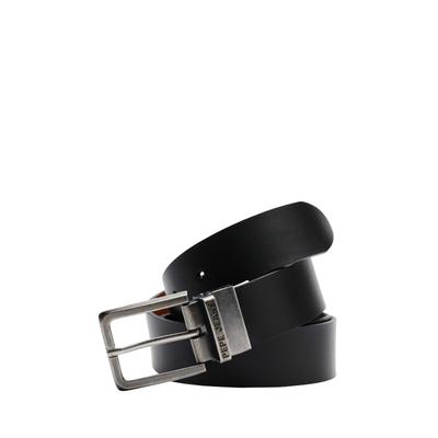 Ledergürtel PEPE JEANS "Gürtel REVERSIBLE BELT", Herren, Gr. 90, schwarz, 100% Rindleder-Spalt, Gürtel Ledergürtel