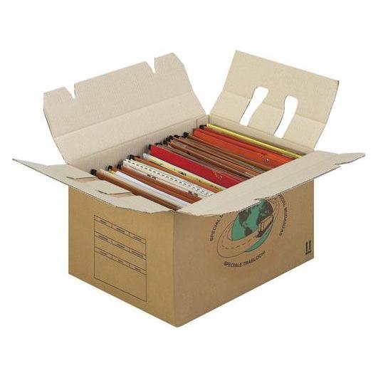 Rajapack Raja Umzugskarton 2-wellig Pappe 340 (B) x 260 (T) x 450 (H) mm Braun (20 Stk.) (CDP05)