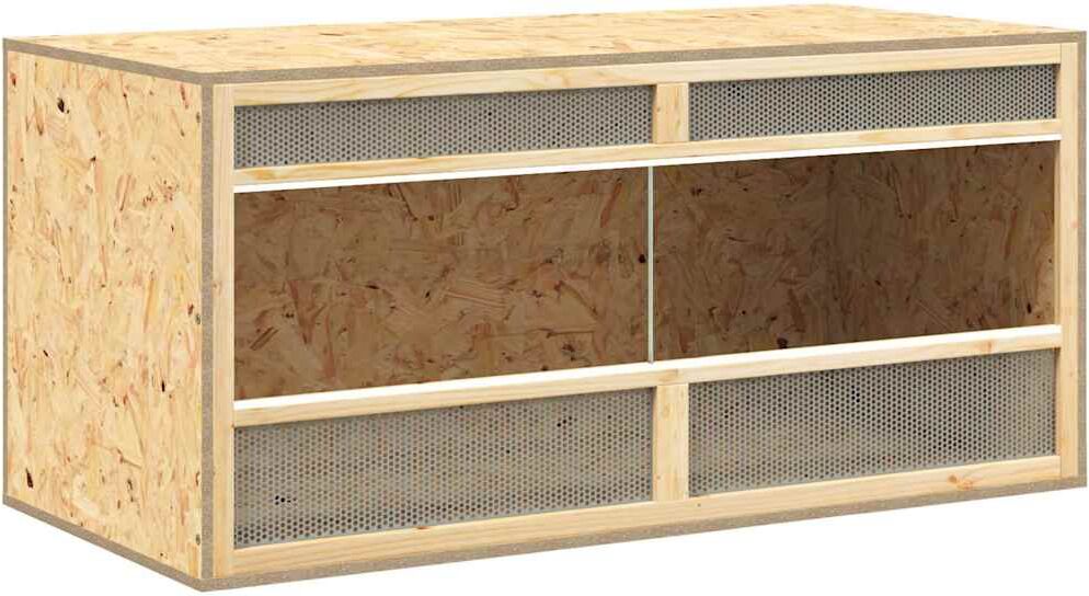 vidaXL Terrario de madera contrachapada 100x47x47 cm Multicolor