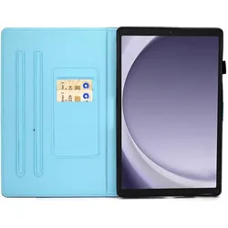 Cover-Discount Galaxy Tab A9+ - Schutzhülle Strand (Samsung Galaxy Tab A9+), Tablet Hülle, Mehrfarbig