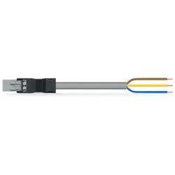Wago 891-8993/206-803 konfektionierte Anschlussleitung,Eca,Stecker/offenes Ende,grau 8918993206803