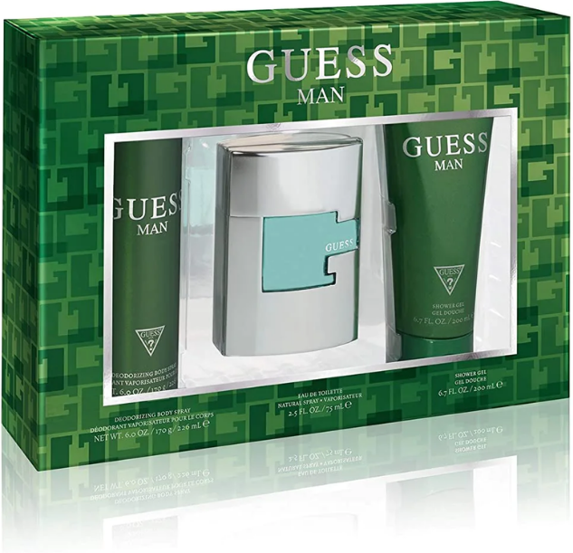 Guess Man Men's 75ml 3pc Giftset 75ml