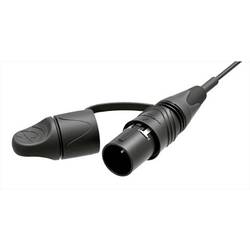 Neutrik NKO2M-L-0-10-BK Glasfaser LWL Anschlusskabel 10.00 m Schwarz [1x LC-Stecker - 1x offene Kabelenden]