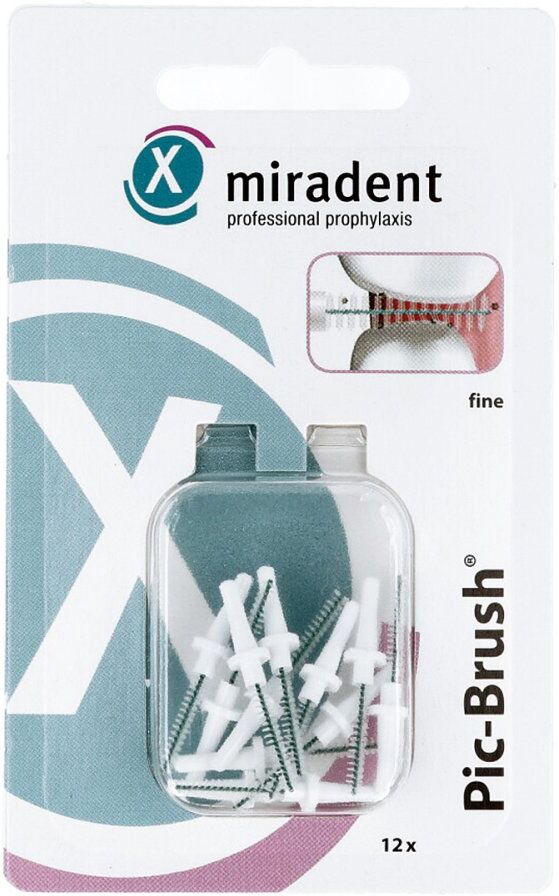 Miradent Interdentalbürsten Pic-Brush Ersatzbürsten fein weiss