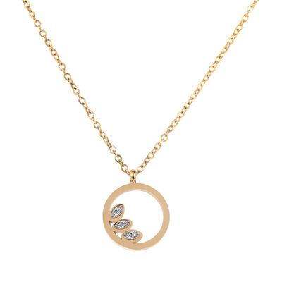 Kette ohne Anhänger ADELIA´S "Halskette mit Anhänger – aus Edelstahl", gold, Halsketten, Damen, 43cm, Edelstahl, Ein Geschenk, das Freude macht