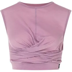 Super Natural, Damen, Sportshirt, Women's Wrap Top (XL), Rosa, XL