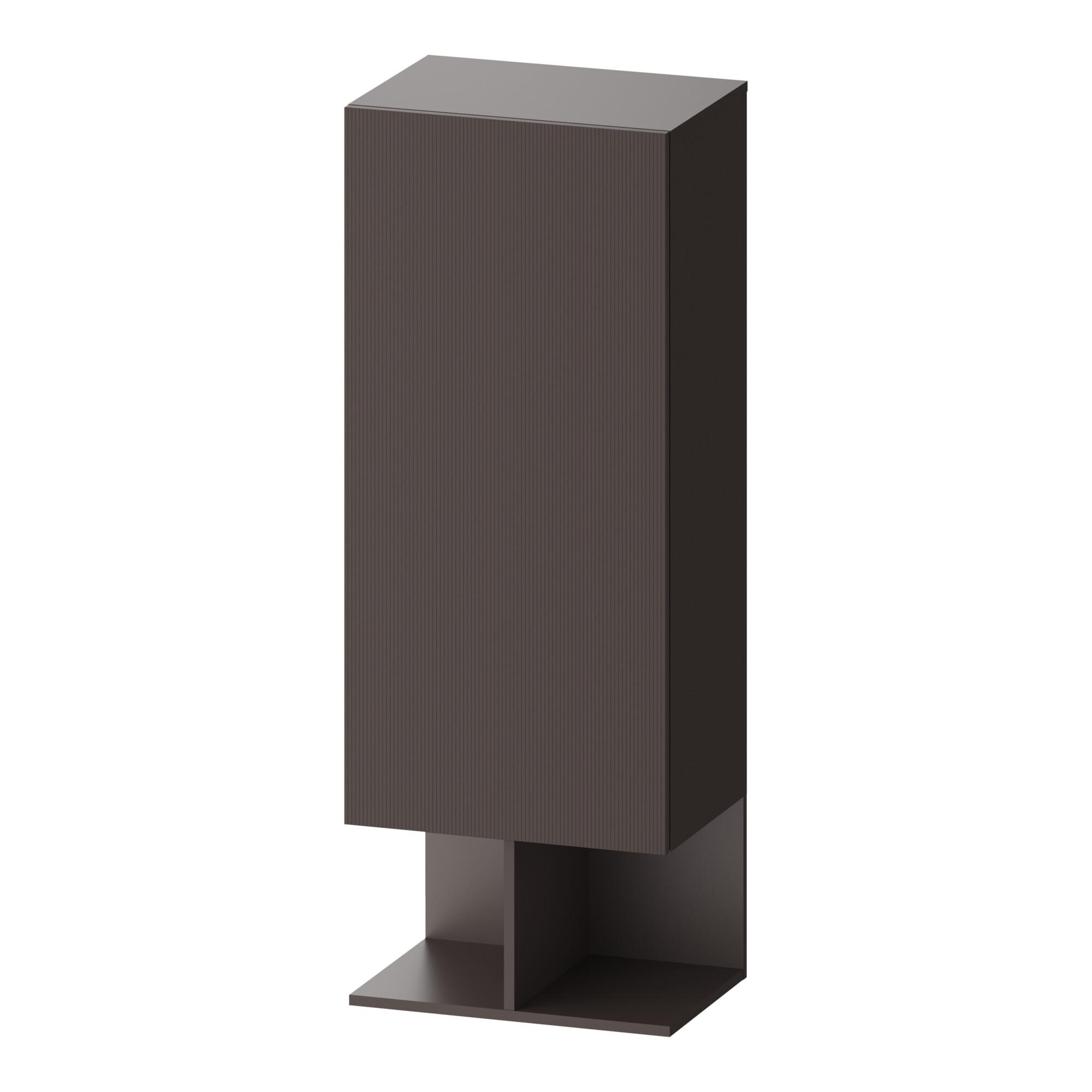 Duravit Halbhochschrank Balcoon 50x36x132cm, Tür re, braun strukturiert (BA1302RJGIG0000)