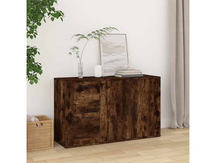 vidaXL Sideboard vidaXL Sideboard Räuchereiche 100x33x59,5 cm Holzwerkstoff