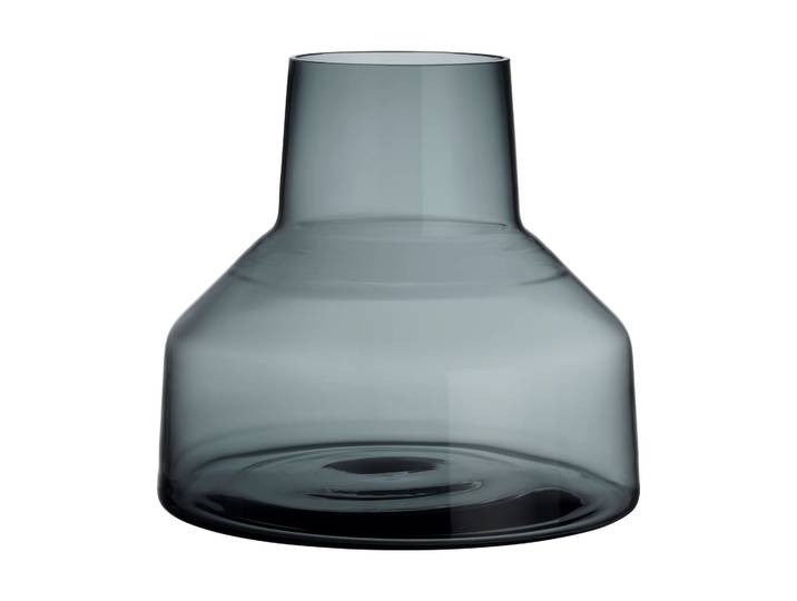 Iittala Solare Vase niedrig Ø22x20 cm Stahlgrau