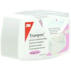 Transpore 2,5 cmx5 m Pflaster auf Abroll 1 St