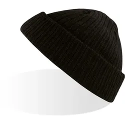 Atlantis Unisex Melange Strickmütze 'Docker' Beanie DOCB black melange one size